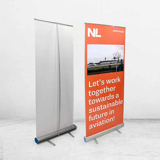 Roll Up Banner 80x200cm - Bahan Albatros 180gr