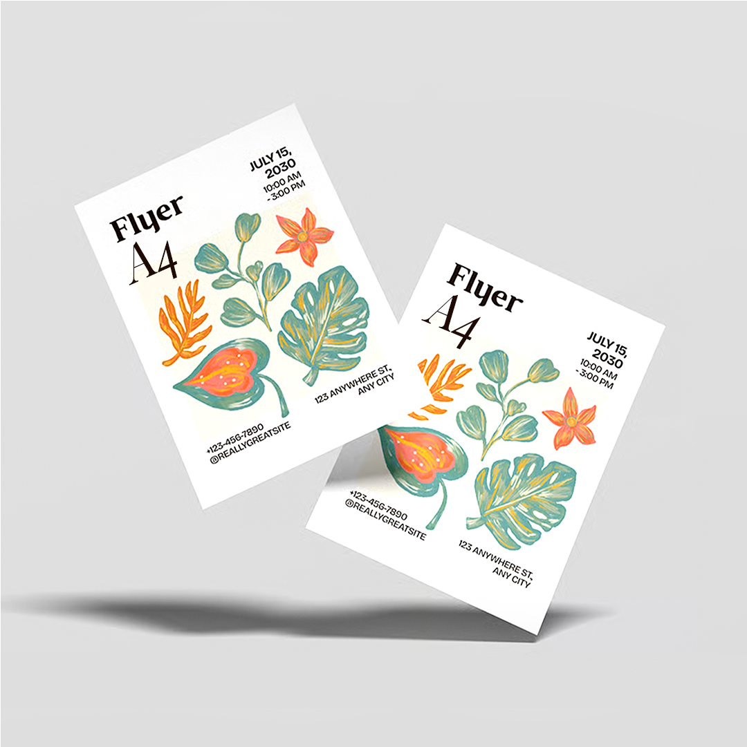 Paket Flyer A4 (1 Sisi) | Isi 500 Pcs ( 1 Rim )